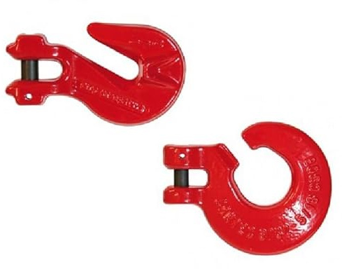 Joma-Tech | Schlinghaken und Parallelhaken Spar-Set | Ringdurchmesser: 8 mm | Zubehör für Rückeketten & Forstbedarf
