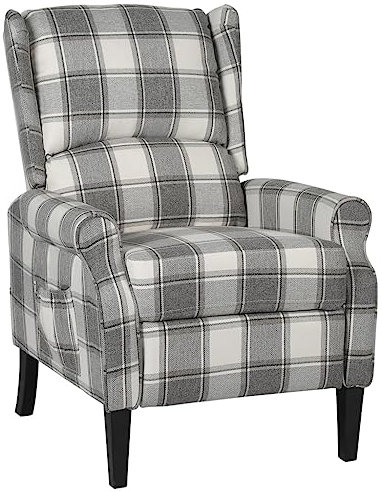 DYRJDJWIDHW Sessel,stillsessel,schaukelstuhl Wohnzimmer,Relaxsessel Verstellbar Weiß Grau Stoffpapasansessel,relaxliege,Rocking Chair,stillstuhl,