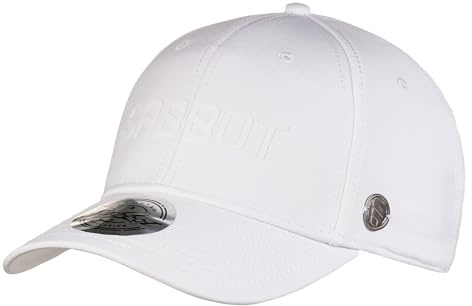 SABBOT Aaron Herren Cap, Basecap, Schirmmütze Sportcap, Schnelltrocknend, Atmungsaktiv, Verstellbar, Leichtgewicht, Ideal für Outdoor Sportarten (Weiß)