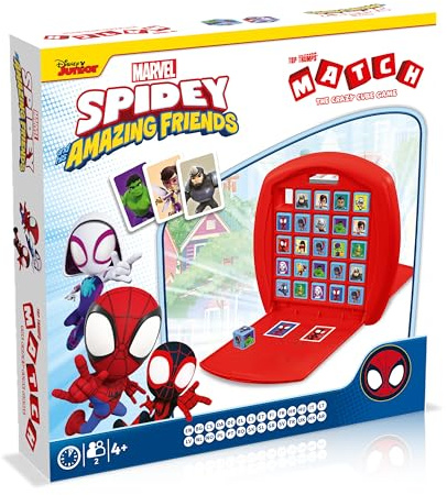Top Trumps Match Juego De Mesa Spidey y su superequipo - Juegos Infantiles Spidey - Juego De Memoria 4 Años + para 2 Jugadores