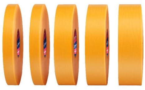 Visxcnu 5 roll Goldband Malerkrepp Kreppband Malerband 3/5/10/12 mm x 50m Profi Abdeckband Malertape Klebeband Washi Tape Gold Papiertape Selbstklebend