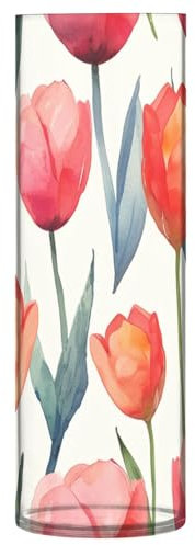 Vaso per fiori a tulipano, infrangibile, decorativo, moderno, in plastica, per ufficio, casa, riunione