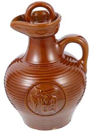 COLLBATH Weinkessel Tragbarer Weintopf Aus Keramik 500 Ml Weinkrug Mit Henkel Für Zuhause Und Restaurants Wohnaccessoire