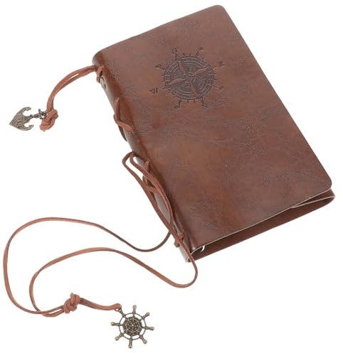 STOBOK Vintage Notizbuch Pu- Nachfüllbares Reisetagebuch Mit Kraftpapier Journal Für Schüler Und Büroangestellte Braun