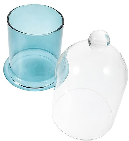 GOOHOCHY Glas Kerzenhalter Dekorativ Borosilikatglas Haushaltsglocke Kerzenbecher Romantische Partydekoration Kerzenglas Bastelprojekte Für Erwachsene