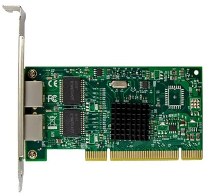 Wrtysully Tarjeta de Red PCI ST7250 Tarjeta de Red Gigabit de Doble Puerto Chip I82546 Soporte de Servidor de Escritorio Wake Up LAN