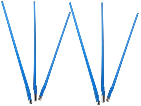 Gitarren Halsstab Ersatzset 3 Stück 380mm 420mm 440mm | Schraubenschlüssel, Metallausführung in Blau, für Halsreparatur und Pflege