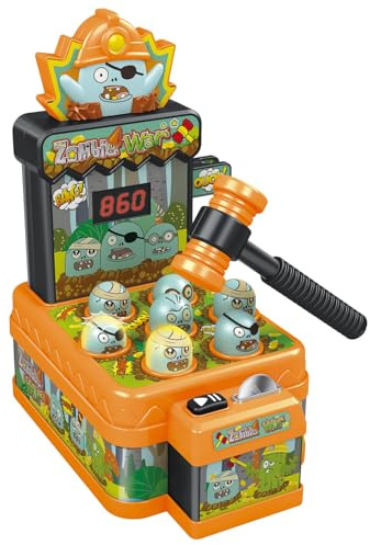 BONAFIDE Zombie War Game Whack A Mole For Kids - Interactive Whack A Mole Game Toy With Sound And Light For Boys And Girls - Educational Toddler Toy For 3 4 5 6 7 8 Year Olds Gifts