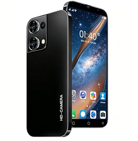 PrzTIk Cheap Mobile Phone, 5.0 IPS Display, 16GB (Expandable to 128GB), Android 9.0, Dual SIM Dual Camera, Face Unlock/WIFI, Basic Smartphone (Black)