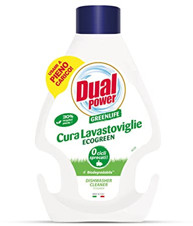Dual Power Eco Cura Lavastoviglie - Azione Sgrassante e Anticalcare per Lavastoviglie - 250ml