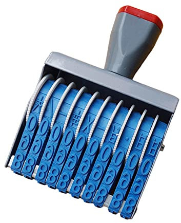 10 Zeilen Stempel, Nummernstempel, Rollstempel Nummer Symbol Scrapbooking Gummi Briefpapier Geschäftsstempel