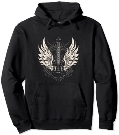 Gitarre Geschenk für Gitarristen Retro Vintage Gitarre Pullover Hoodie