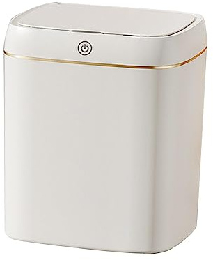 Gralara Poubelle sans Contact avec Capteur, Poubelle Électrique en PP Imperméable et Anti-Odeurs, Grande Capacité, Boîte à Ordures Automatique pour Cuisine, Maison et Bureau, 11L