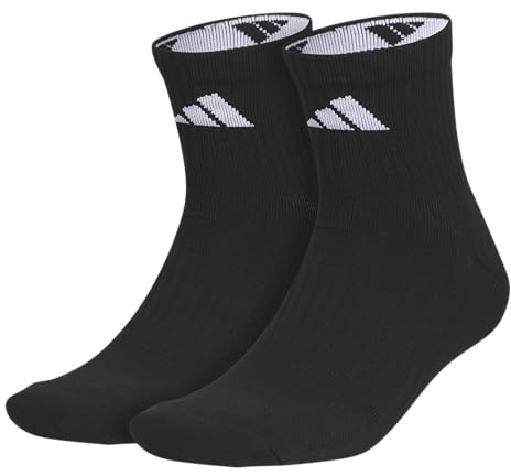 adidas Unisex Pure Training High Quarter Socks (2 Pairs) Gym & Workout