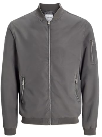 JACK&JONES PLUS JERUSH Bomber NOOS PLS bomberjacka, Castlerock, 5XL, Slottsklippa, 5XL