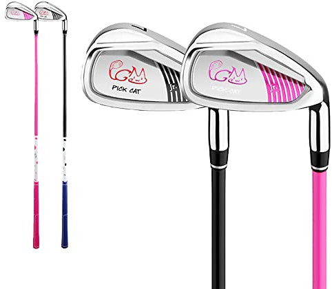 Junior Golf Club Iron for Children Aged 3-12 - The Best Way to Start Playing Golf Early, Right-Handed Golf Iron for Boys and Girls (Pink,age 3-5)