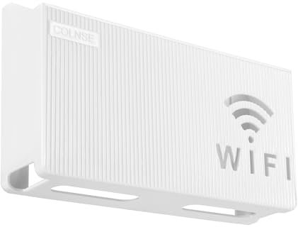 Scatola Router WiFi da Muro, Porta Router da Parete, Mensola Portaoggetti per Riporre Cavi e Router, Scatola di Immagazzinaggio Nascondi Cavi e Prese