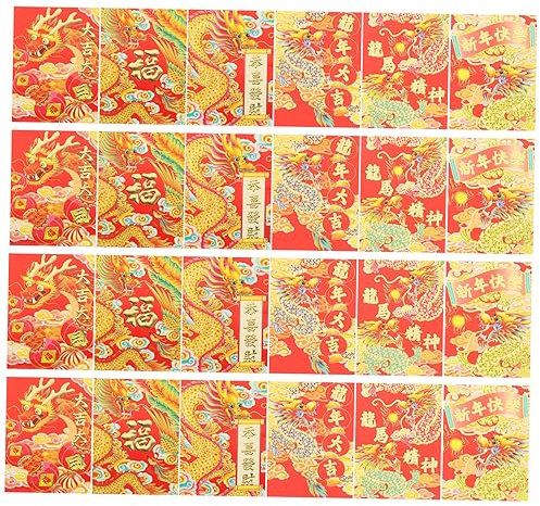 PLAFOPE Geschenktüte 30 Pakete Mit Roten Umschlägen Rote Geldumschläge Zum Chinesischen Neujahr Festdekor Für Das Chinesische Neujahr