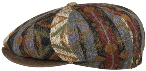 Stetson Hatteras 8-teilige Flatcap Ethnic Jacquard Ballonmütze Unisex