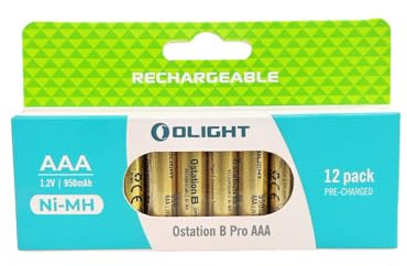 OLIGHT Ostation B Pro Piles Nimh AAA Rechargeables 12 Unités