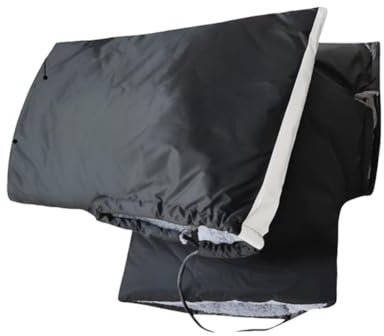 VONCYKI Motorrad-Lenker-Winterhandschuhe, universelle wasserdichte Handschuhe, Muffs, Leder, Fahrrad-Lenker, Windschutzscheibe, winddicht, Motorrad(C)