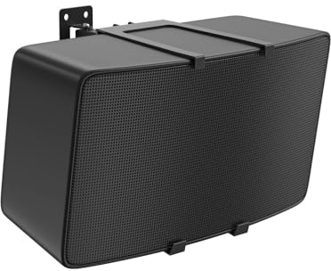 Dinghosen Support mural pour haut-parleur Sonos Five & Play 5 Gen 2 - Inclinable et pivotant - Support mural réglable pour Sonos Play : 5 et Sonos Five - Noir