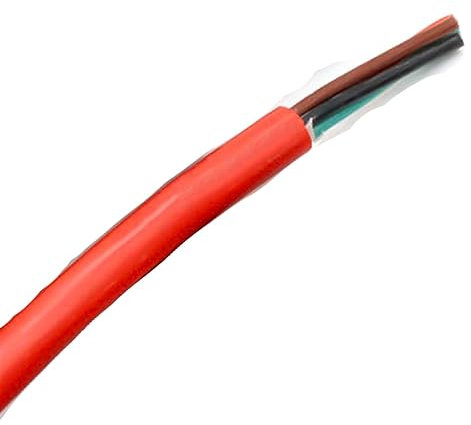 MRVAKDYDI Elektrischer Draht Kupfer Flex, 2 3 4 Adern Silikonkautschuk-isoliertes Kabel, quadratisch 0,3 bis 4 mm, ultraweich(3 Cores,Square 2.5mm)