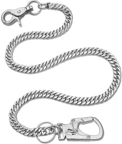 Ahiller Chaine Portefeuille 61cm Acier Inoxydable Unisexe Quotidien