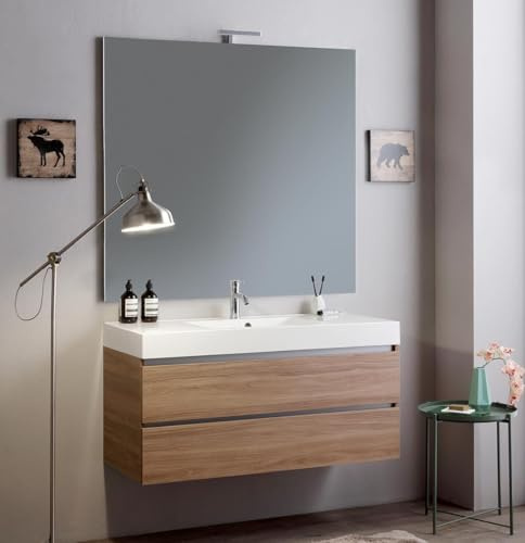 KIAMAMI VALENTINA - Möbelset für das Badezimmer in Optik-Natureiche | Vittoria