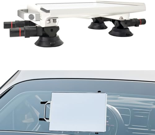 WEWOGA Support Ventouse Métallique Robuste Compatible avec Starlink Mini | Ventouse Robuste 3 Pouces pour Montage Sur Voiture/Camping-Car/Bateau – Support Sécurisé, Résistant Intempéries Vibrations