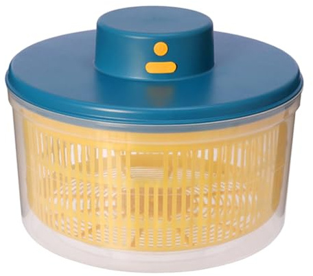 Essoreuse à salade pour fruits et légumes - 3 L - Outil de séchage de cuisine - Essoreuse à salade haute capacité - Mélangeur électrique à chargement USB pour un séchage des fruits et légumes