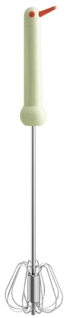 Semi-Automatic Whisk - Stainless Steel Cream Stirrer | Handheld Egg Beater & Blender Tool | Durable Kitchen Utensil For Baking, Cooking, Cake Mixing, Food Blending, Whisking & Beating Tasks