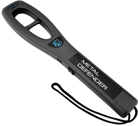 Metal Detector Wand Scanner Hand Held Portable Security Adjustable Sensitivity Vibration Audio Alert