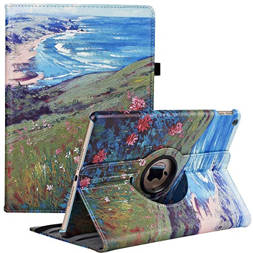 Hülle für iPad 9. Generation 2021 / iPad 8. Generation 2020 / iPad 7. Generation 2019 10.2 Zoll, 360 Grad Rotierend Stand Schutzhülle Cover mit Auto Schlaf/Wach Funktion