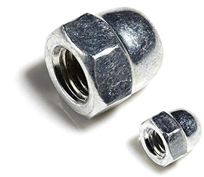 Verzinkte Überwurfmutter, Überwurfmutter, dekorative Kappe, amerikanische Kappe,-M12 (2 Stück)