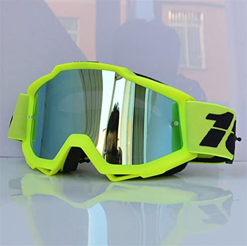 Youehsent Gafas Moto,Moto Gafas Gafas de Motocross Gafas Fuera de la Carretera Dirt Bike Motocicletas Cascos Gafas Ski Sport Glasses Mountain Bike Gafas Gafas Motocross (Color : Yellow)