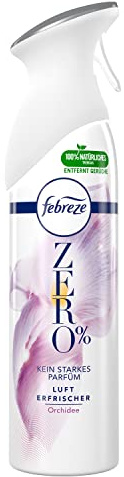 Febreze Lufterfrischer Lenor ZERO% Orchidee, Raumspray für die Geruchsbekämpfung in jedem Raum in Ihrem Haus, kein starkes Parfüm