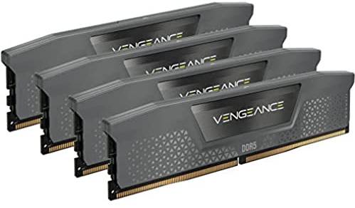 CORSAIR Vengeance DDR5 64GB (4 x 16GB) hasta 5600MHz AMD Intel RAM | Memoria Gaming de Sobremesa, Compatible con AMD EXPO e Intel XMP 3.0, CL36, Gris, CMK64GX5M4B5600Z36