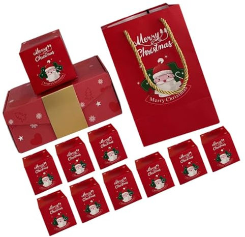 NUOBESTY Explosionsgeschenkbox Für Weihnachtsfeiern Geschenkverpackungsbox Süßigkeitenbox Partyboxen Hüpfboxen Weihnachtsmotiv Leckerliboxen Geschenkebox