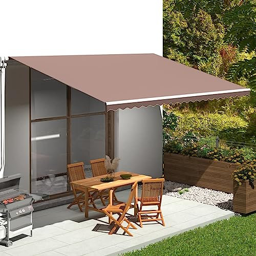 Home Garden Ersatzstoff für Markise, braun, 5 x 3,5 m