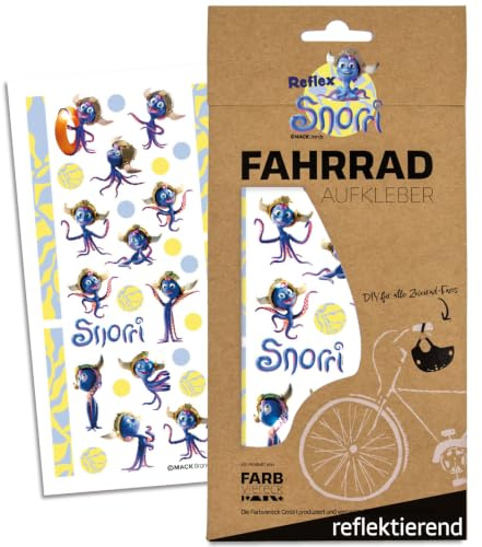 Farbviereck Snorri Aufkleber Europapark Reflex Fahrradaufkleber Fahrrad Reflektoren 30 Sticker Lizenz Produkt Fahrradaufkleber Set Aufkleber Geschenk Artikel