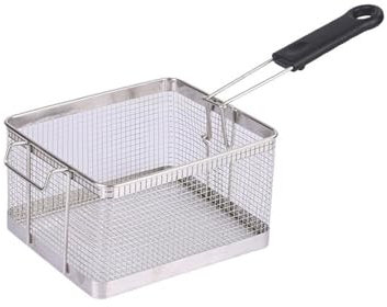 Lizhuzhuzs28 Frittierkorb Edelstahl Frittierkorb Mesh Küchenwerkzeug Sieb Pommes Frites Korb Frittiernetz Öl Spill Grids Friteusenkorb