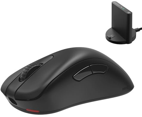 BenQ ZOWIE EC1-DW 4K Wireless Mouse for Esports, ​Sports Science, 4K Enhanced Receiver, 63g, Asymmetrical, Driverless, 3950 sensor, 4K Polling Rate