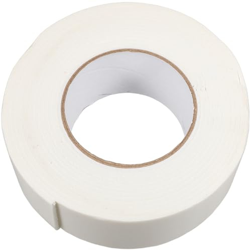 iplusmile Ruban Adhésif Double Face en Mousse Blanche 25 MM Épaisseur X 50 MM Largeur X 5 M Longueur Étanche et Résistant au Gel Adhérence Forte pour Usage Intérieur et Extérieur