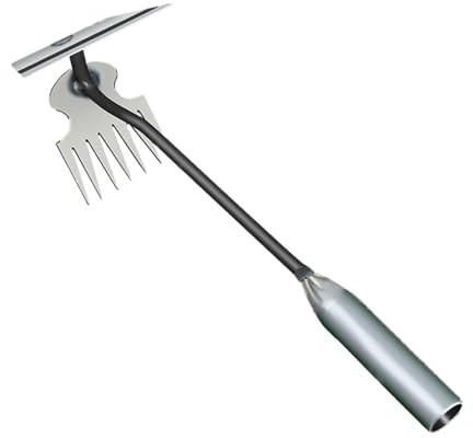 Generico Attrezzi per Diserbo Giardinaggio - Estirpatore Manuale a Manico Lungo con 7 Denti | Strumento Manuale Rimuovi | per Uomini Donne Giardinieri Esterno Prato Patio Giardino Cortile Piantagione