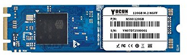 YUCUN NGFF M.2 2280 SATA SSD 128GB | Bis 540/520MB/s getestete Geschwindigkeit, optimiert für Ultrabooks & Tablets