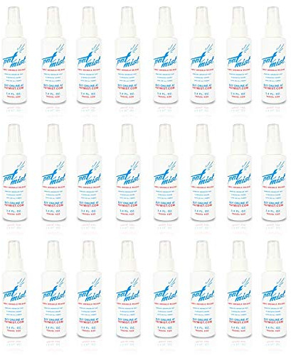 Pat Mist Wrinkle Release Spray (Travel Size, 3.4 Oz. Bottles), Travel Size, Fresh Laundry Scent, Wrinkle + Odor Remover + Fabric Refresher + Ironing Spray, Fast Drying, Best Wrinkle Spray (24)