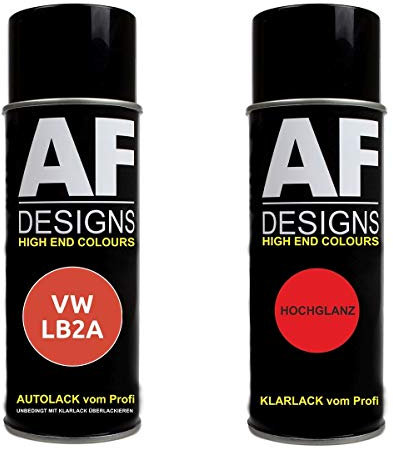 Spraydose für VW/Volkswagen Sundown Orange LB2A Basislack Klarlack Sprühdose 400ml