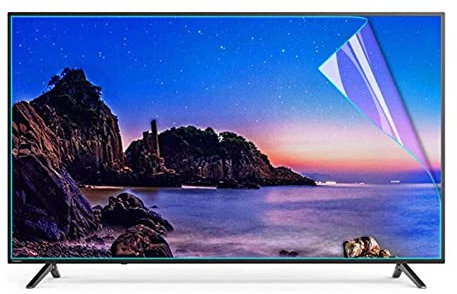 LSSB Anti-éblouissant Protecteur D'écran TV, Filtre Léger Bleu pour L'écran De Télévision - Aucune Empreinte Digitale, Réduire La Fatigue des Yeux, pour LCD LED OLED HDTV, Personnalisable