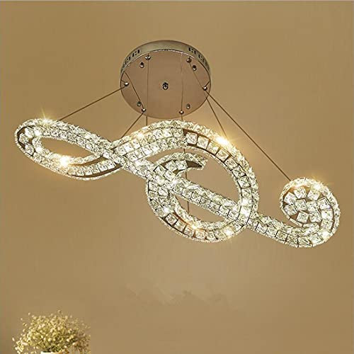Kreativ LED Hängeleuchte Esszimmer Esstisch Kristall Lampe mit Fernbedienung, Modern Design Dimmbar Wohnzimmer Pendelleuchte, D63cm, LED Deckenbeleuchtung Küche Schlafzimmer Arbeitszimmer Kronleuchter